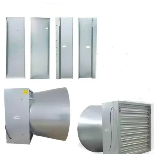 Shutter Cone Ventilation Fan, Wall, 110 V, Electric