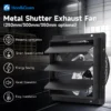 Shutter Exhaust Fan, 250mm, Wall, Axial - view 2
