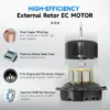 Shutter Exhaust Fan, 250mm, Wall, Axial - view 5