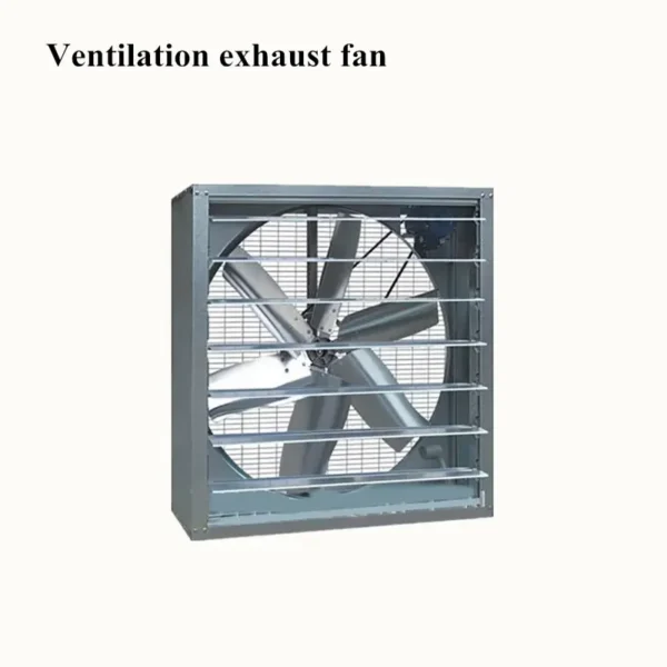 Shutter Poultry Exhaust Fan, 380V, 50Hz, Wall, Steel - view 2