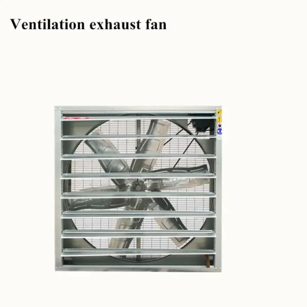 Shutter Poultry Exhaust Fan, 380V, 50Hz, Wall, Steel - view 3