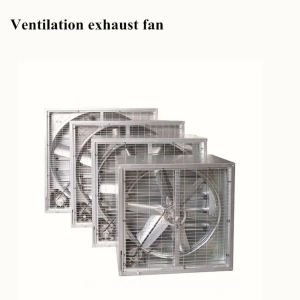 Shutter Poultry Exhaust Fan, 380V, 50Hz, Wall, Steel - view 4