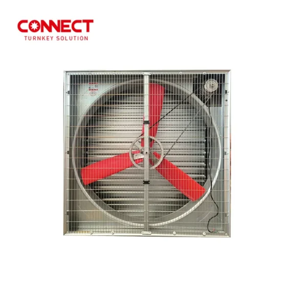 Shutter Ventilation Exhaust Fan, 380V, Axial, Wall - view 3