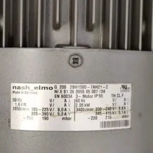 Side Channel Blower, 2BH1303-7AC91, 2.2KW, 380V, PLC