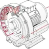 Side Channel Blower, 2rb, 200-240, Electric Blower - view 5