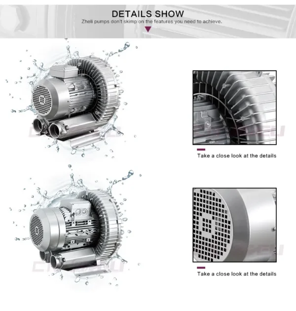 Side Channel Blower, 7.5Kw, 3-Phase, 0.5HP~35HP - view 3