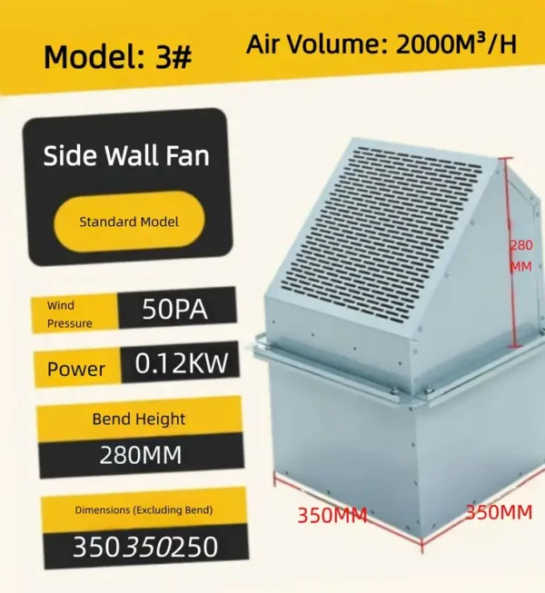 Side Wall Ventilation Fan, Explosion-proof, Axial - view 5