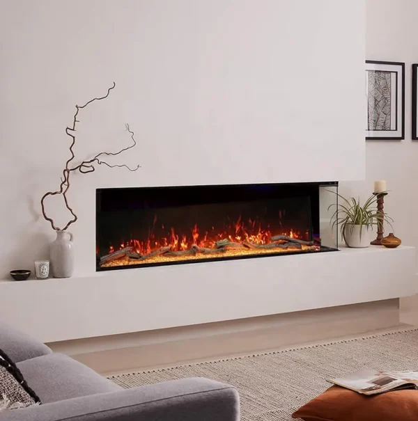 Sided Insert Fireplace, 100, Wall - view 2