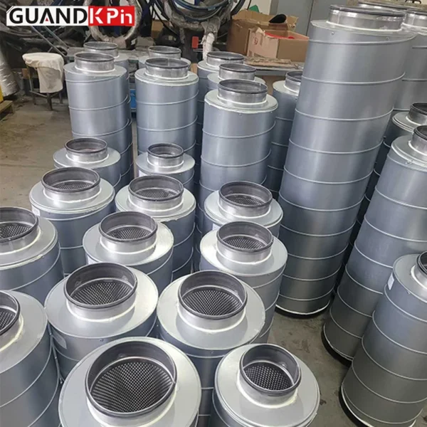 Silencer for Industrial Fan, Steel, Galvanized, DXXYQ - view 3