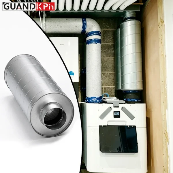 Silencer for Industrial Fan, Steel, Galvanized, DXXYQ - view 4