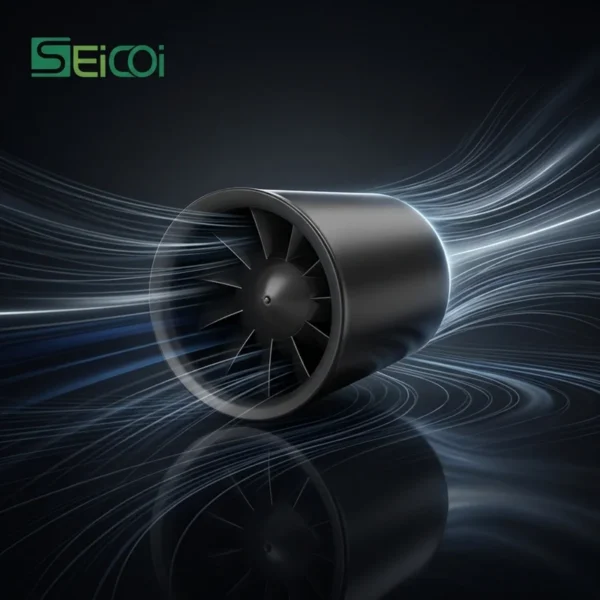Silent Axial Duct Fan, 4-Inch, 9.5W, 28dB, IP44 - view 5