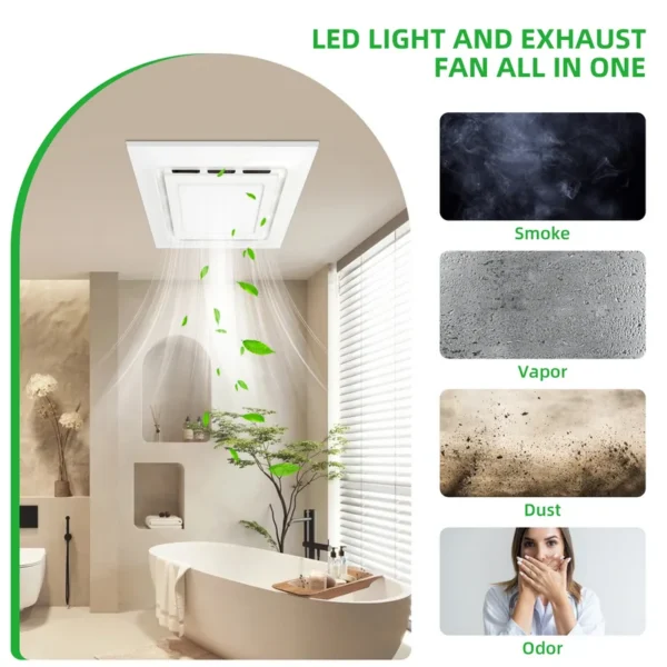 Silent Exhaust Fan, 144, CFM, 6500K, 12W - view 4