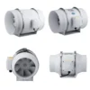 Silent Greenhouse Air Blower, Axial, 4"6"8"10"12", Plastic - view 2