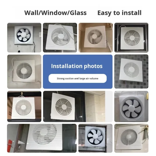 Silent Ventilation Fan, Inch/6, 100mm, Plastic - view 3