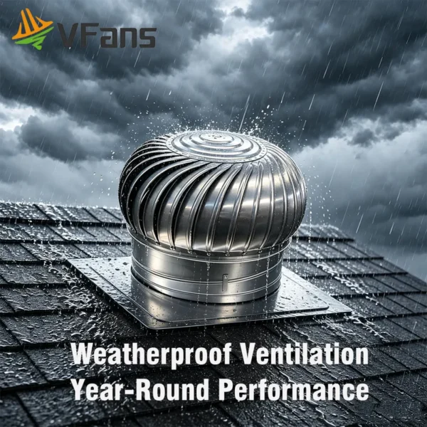 Silent Whirlybird Roof Ventilator, 300-1000mm, No Electricity - view 3