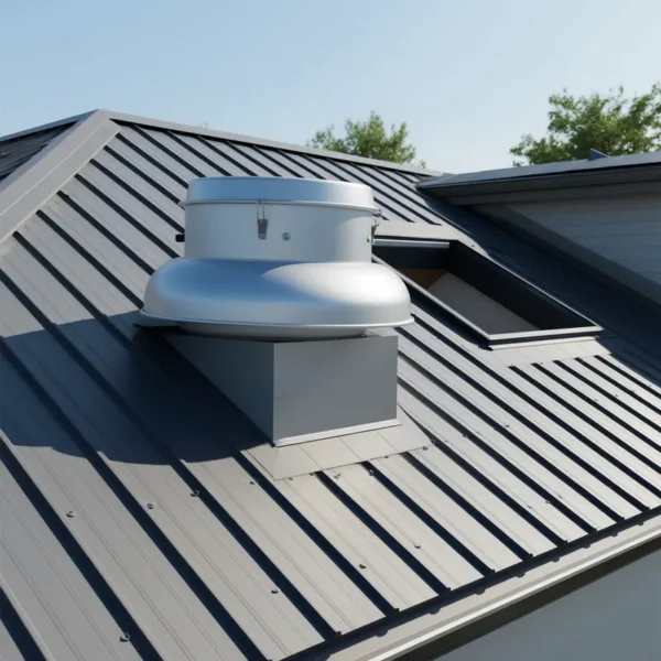 Silver Roof Exhaust Fan, Aluminum, CFM - view 2