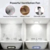 Single Led Exhaust Fan, Ceiling, 110 CFM, DC Motor - view 6
