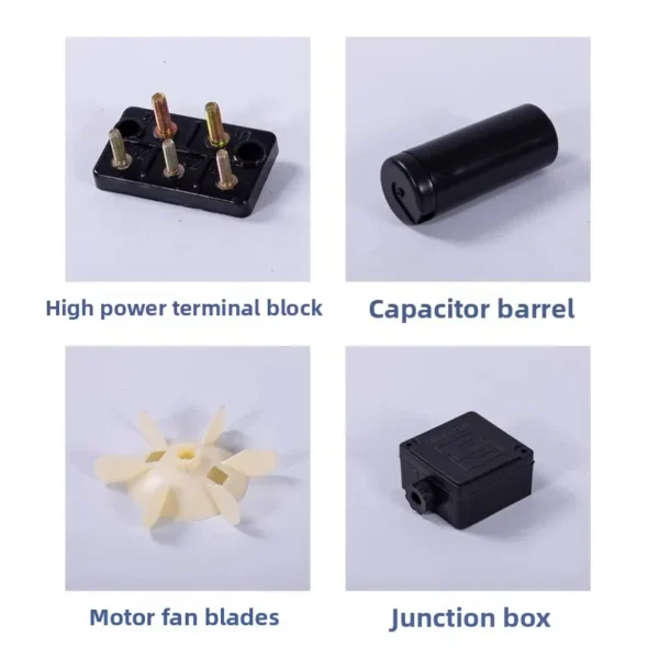 Single-phase Capacitor-run Asynchronous Motor, Aluminum, 380V - view 2