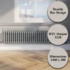 Size Traditional Radiator, 300, X1460, 25tube, Cast - view 3