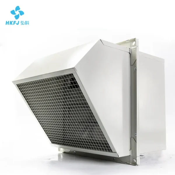 Slanted Industrial Exhaust Fan, Steel, Axial, Wall, 380V