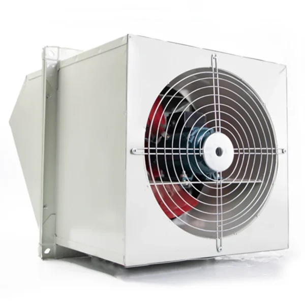 Slanted Industrial Exhaust Fan, Steel, Axial, Wall, 380V - view 4