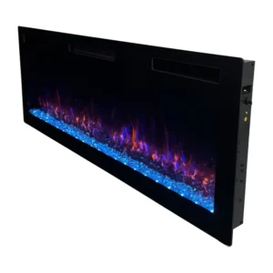 Slim Electric Insert Fireplace, 36"/42"/50"/60"/72", Wall
