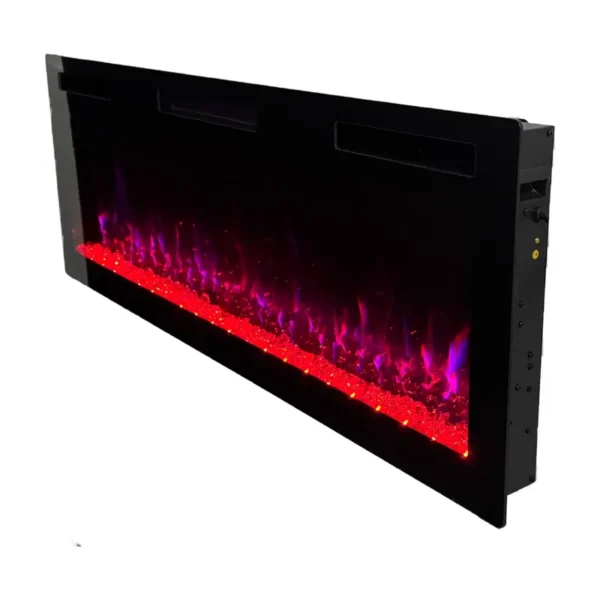 Slim Electric Insert Fireplace, 36"/42"/50"/60"/72", Wall - view 3