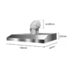 Slim Kitchen Extractor, 750mm, Stainless - view 2