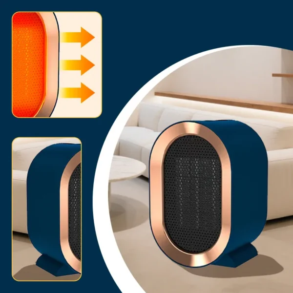 Small Electric Heater, Portable, 1200W, PTC - view 6
