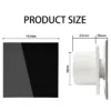Smart Black Glass Panel, IPX4, Waterproof - view 4