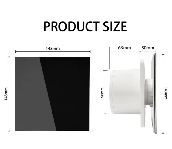 Smart Black Glass Panel, IPX4, Waterproof - view 4