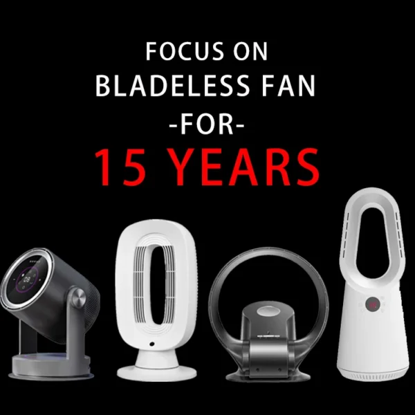 Smart Leafless Fan, Wall, Electric, Plastic - view 6