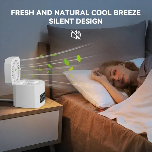 Smart Mini Fan, Portable, Electric, Plastic - view 4