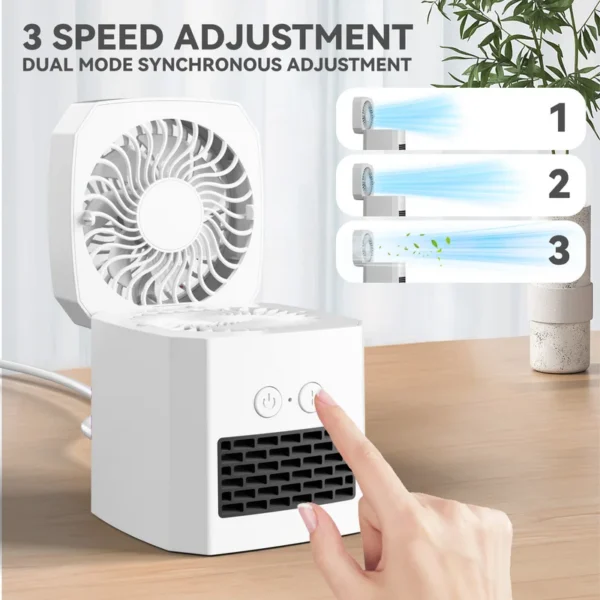 Smart Mini Fan, Portable, Electric, Plastic - view 6