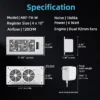 Smart Register Booster Fan, 10-Speed, Wall - view 6