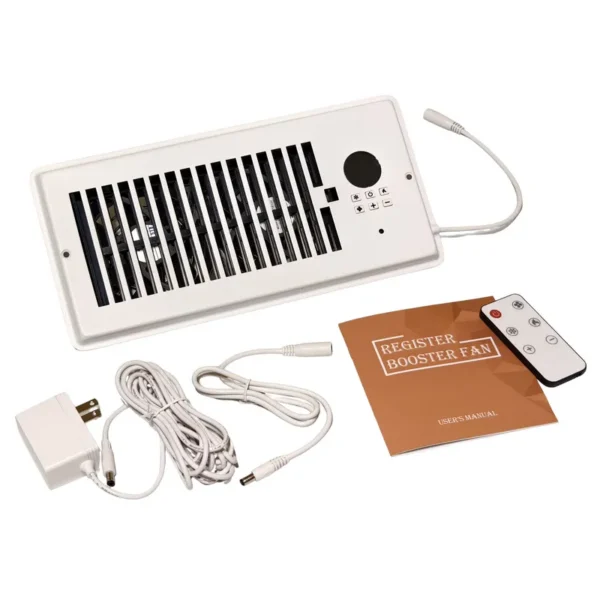 Smart Register Booster Fan, 4'', 10'', Wall - view 6
