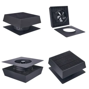 Smart Solar Attic Fan, 40W, Roof, 3-Speed