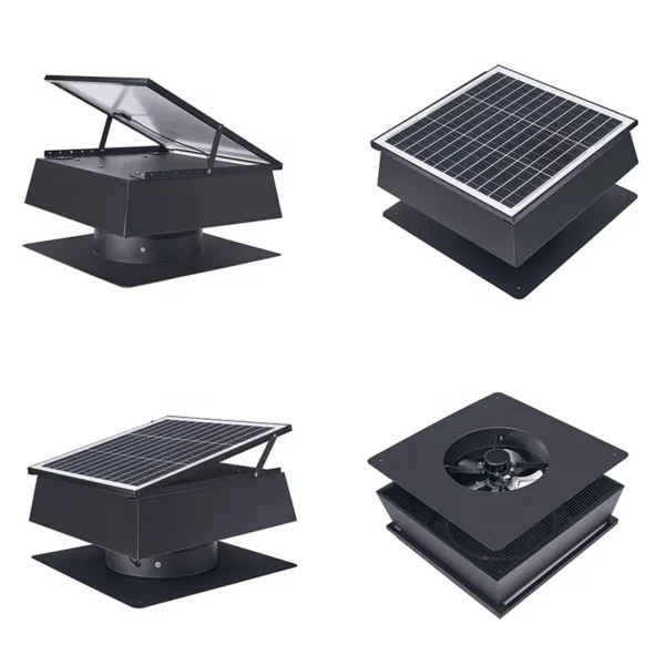 Smart Solar Attic Fan, 40W, Roof, 3-Speed - view 2
