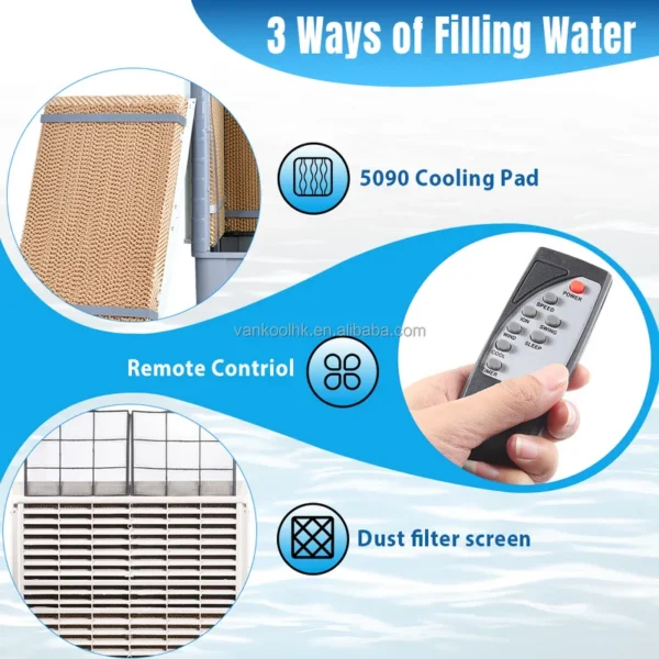Smart Swamp Cooler, Solar, Electric, Plastic - view 3