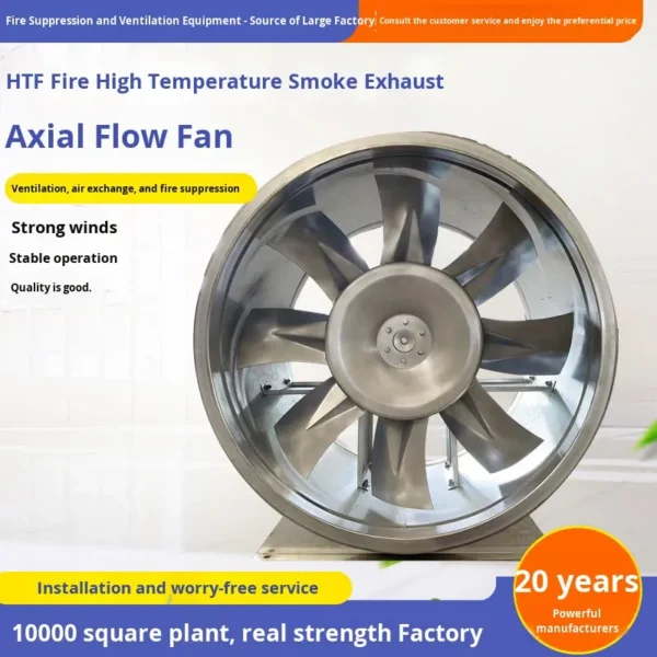 Smoke Exhaust Axial Fan, HTF, 380 220, Electric - view 5