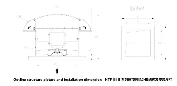 Smoke Exhaust Roof Fan, HTF-III-D, Axial, 380V/400V - view 4