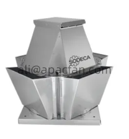 Sodeca Smoke Extract Fan, 400C, 2h, Stainless, Steel - view 5