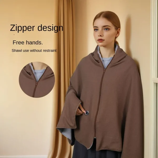 Soft Knit Electric Blanket, Portable, AC 110V, 12v 1.4A - view 2