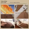 Soft Knit Electric Blanket, Portable, AC 110V, 12v 1.4A - view 4