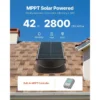 Solar Attic Fan, 2800, CFM, Roof, 110V - view 2