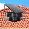 Solar Attic Fan, 40W, HVAC, Axial, Roof