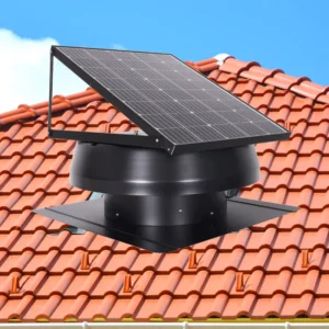 Solar Attic Fan, 40W, HVAC, Axial, Roof