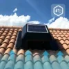 Solar Attic Vent Fan, 25W-60W, Brushless, Roof