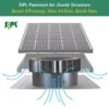Solar Attic Vent Fan, 25W-60W, Brushless, Roof - view 4