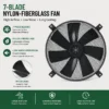 Solar Exhaust Fan, 24V, Wall - view 4